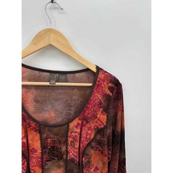 Sere Nade Womens Y2K Top Size 1X Fairy Emo Grunge Boho Fall Whimsigoth - Picture 4 of 6
